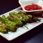 blistered shisito peppers