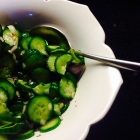 quick-pickled asian cucumber salad