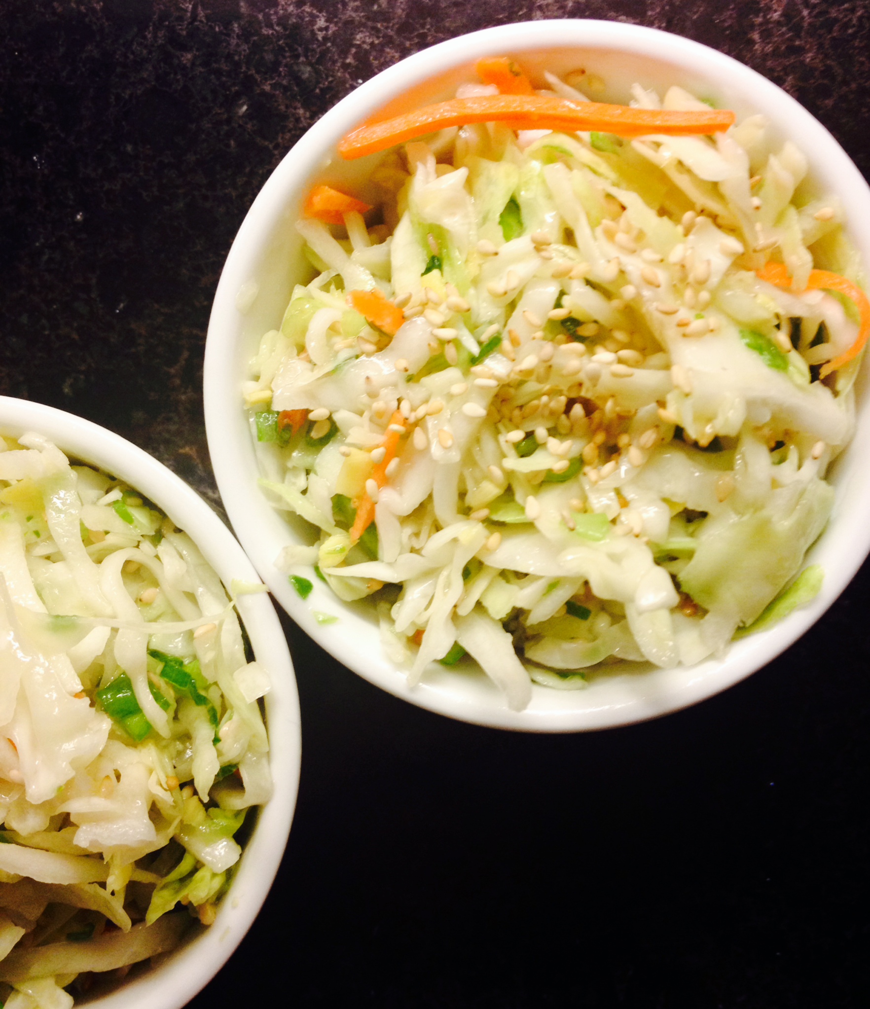 asian slaw in ramekins :: by radish*rose