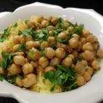 moroccan-spiced chickpeas and spaghetti squash