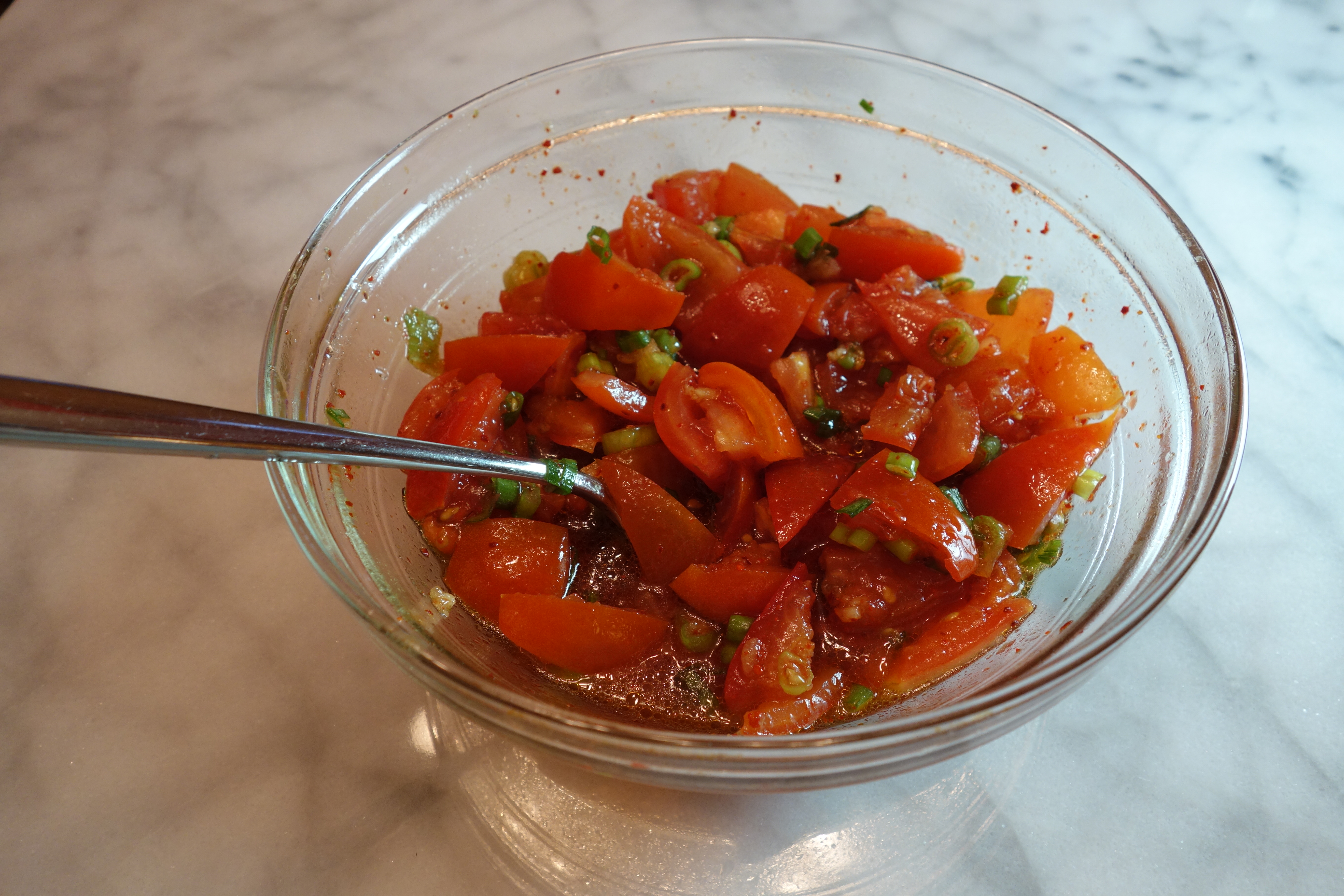 tomatoes and tamari for scallops :: by radish*rose