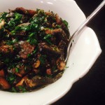 mushrooms with garlic, lemon and oregano