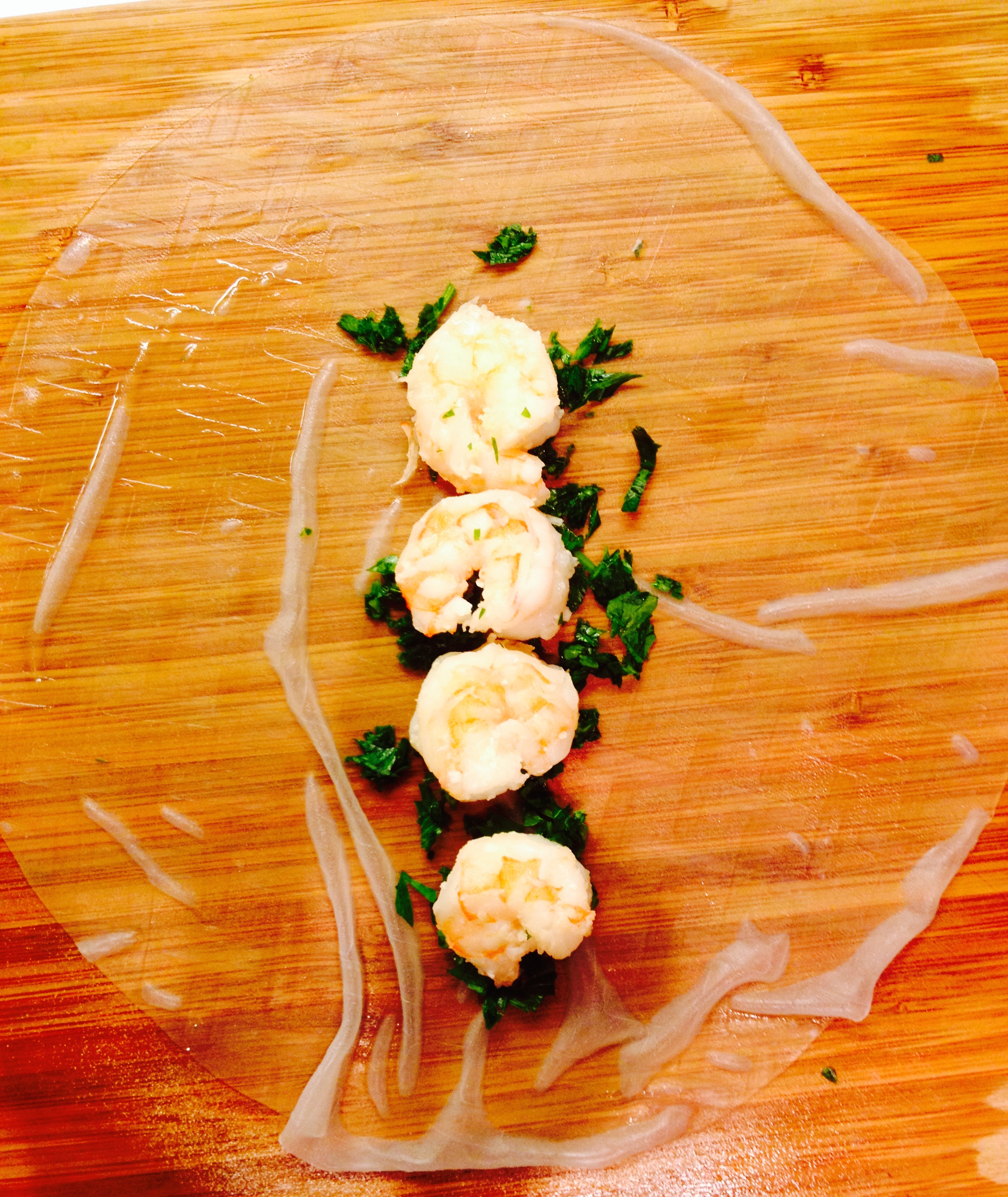 refreshing shrimp and ginger spring rolls step 1:: by radish*rose