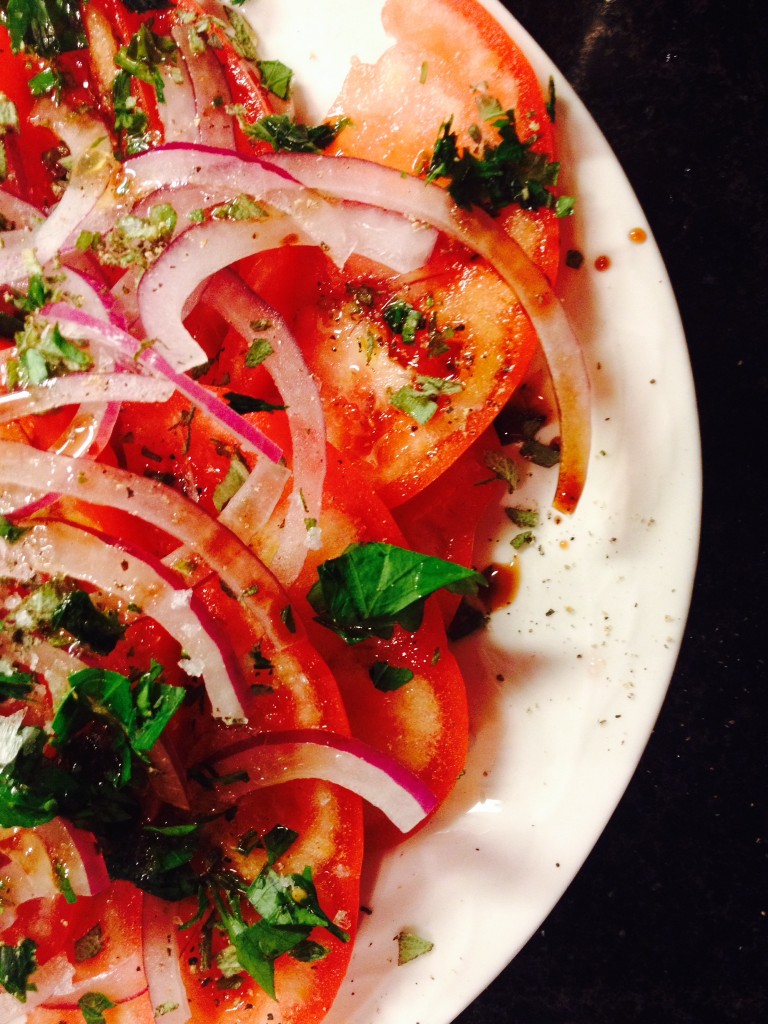 fresh tomato and red onion salad - radish*rose