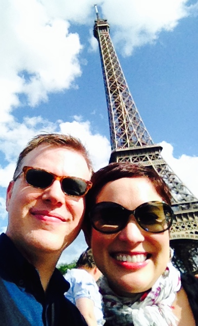 radish*rose and mr. rose at eiffel tower!