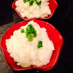 cauliflower mash with parmesan, garlic, and butter
