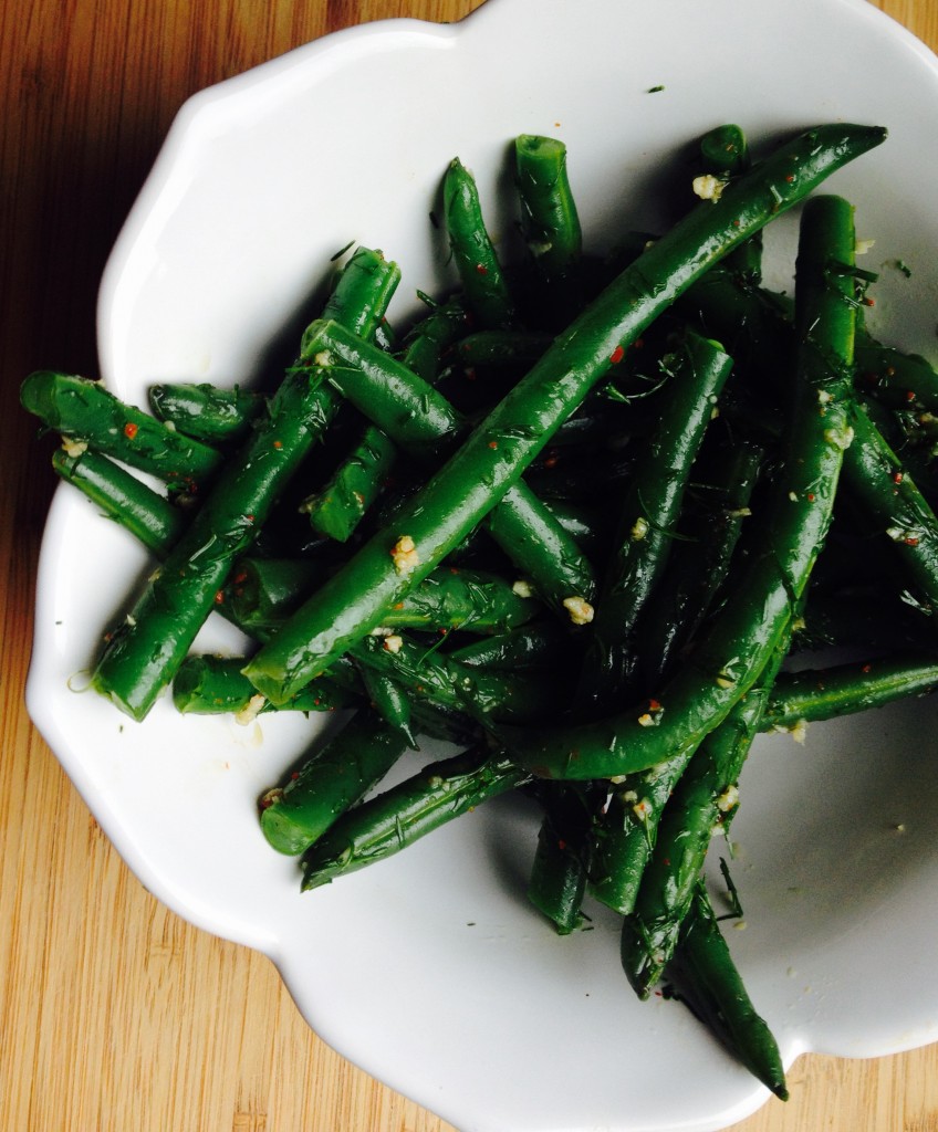 spicy garlic dilly beans radish*rose