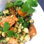 roasted butternut squash and chickpea salad