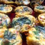 mini crustless spinach feta quiches