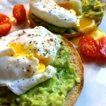 perfectly poached eggs on lemony avocado toast