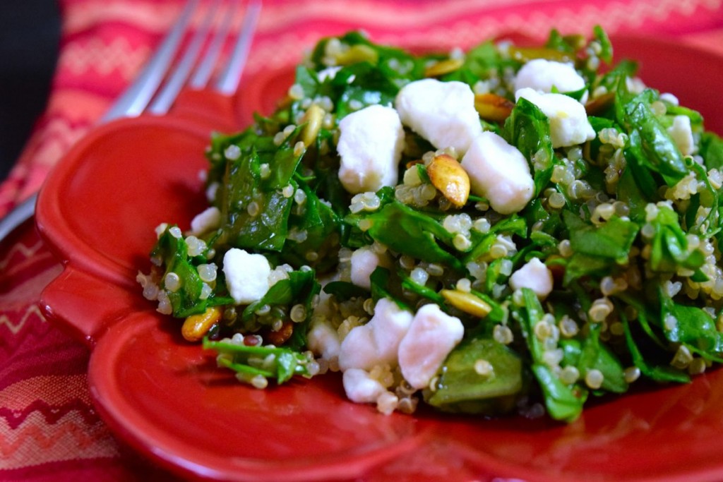 Lemony Kale Quinoa Salad With Pepitas And Goat Cheese - Radish*rose