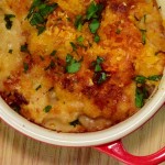 cauliflower cheese with smoky crumb topping