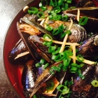ginger soy butter mussels