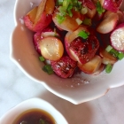 blistered radishes with sesame soy sauce