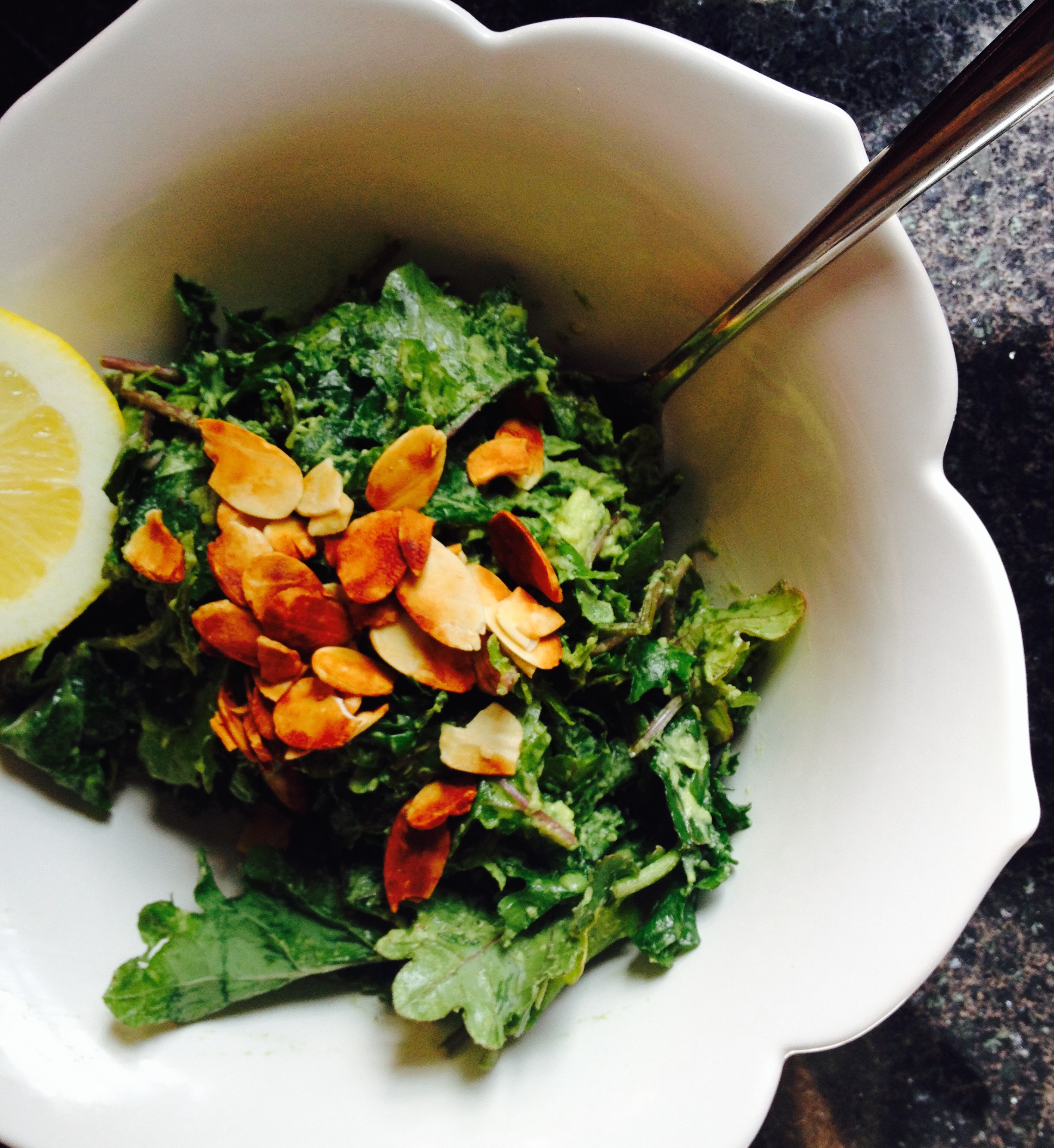 addictive avocado and lemon kale salad :: by radish*rose