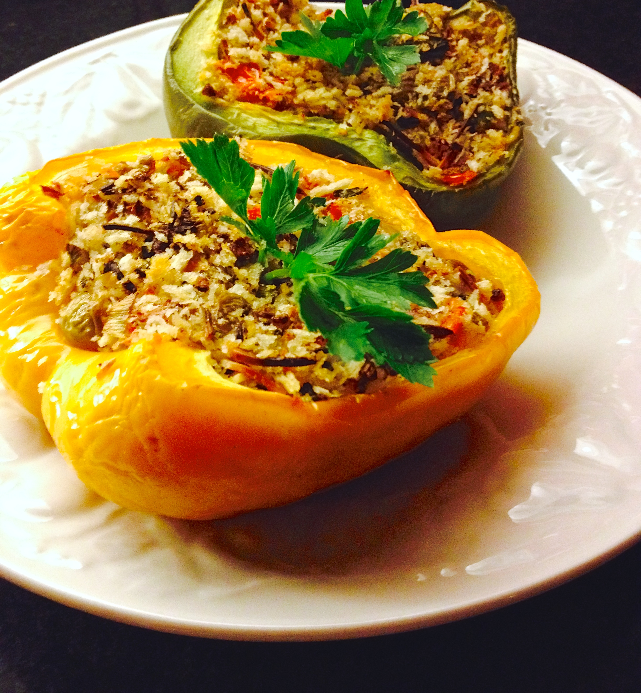 stuffed peppers with parmesan and olives :: by radish*rose