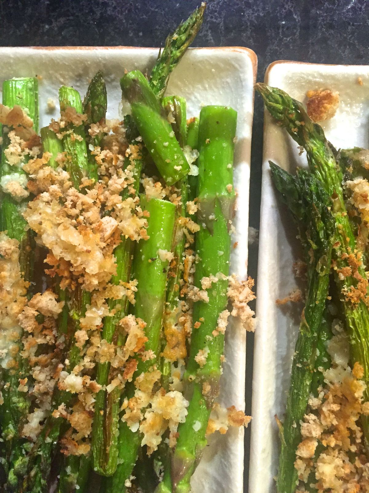 asparagus with Parmesan crumbs :: by radish*rose