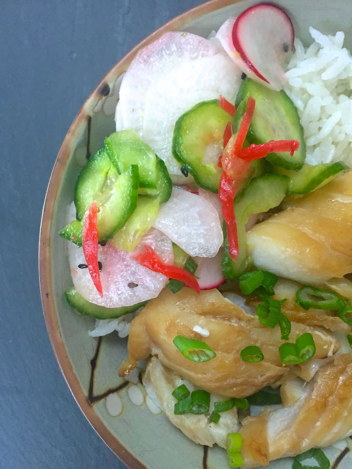 baked teriyaki fish with pickled vegetables :: by radish*rose